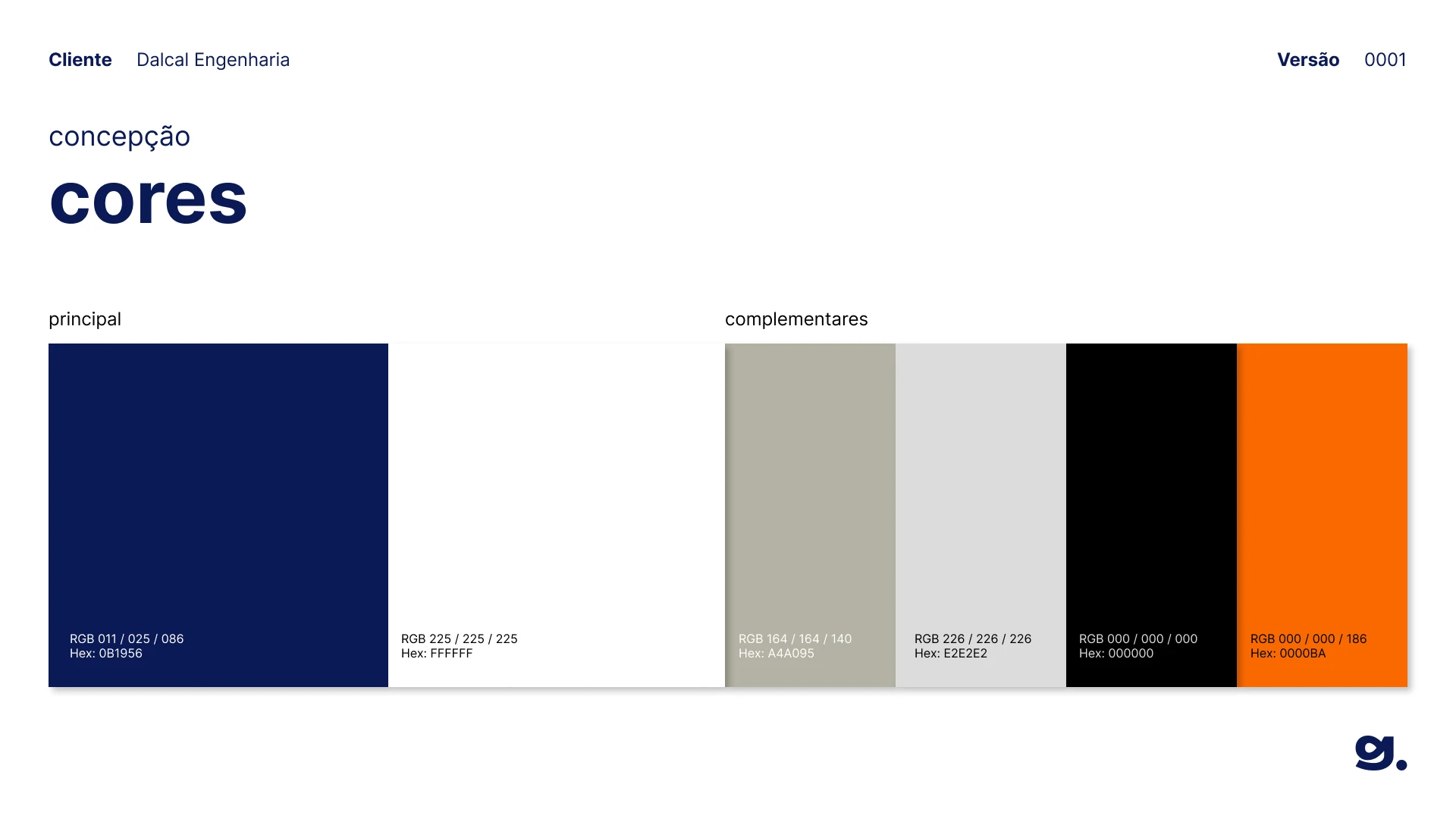 Cores da marca