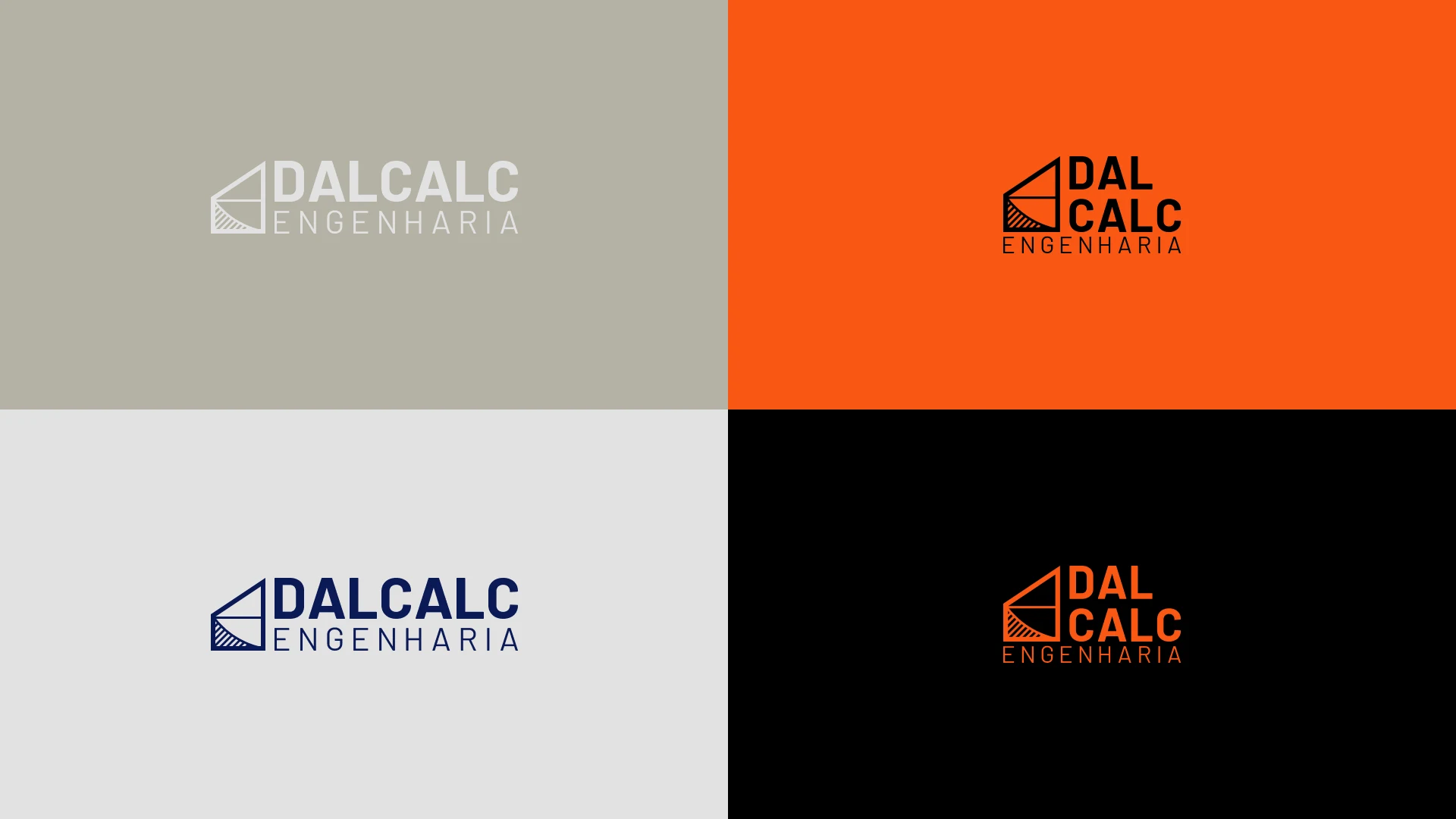 Versões do logo nas cores da marca