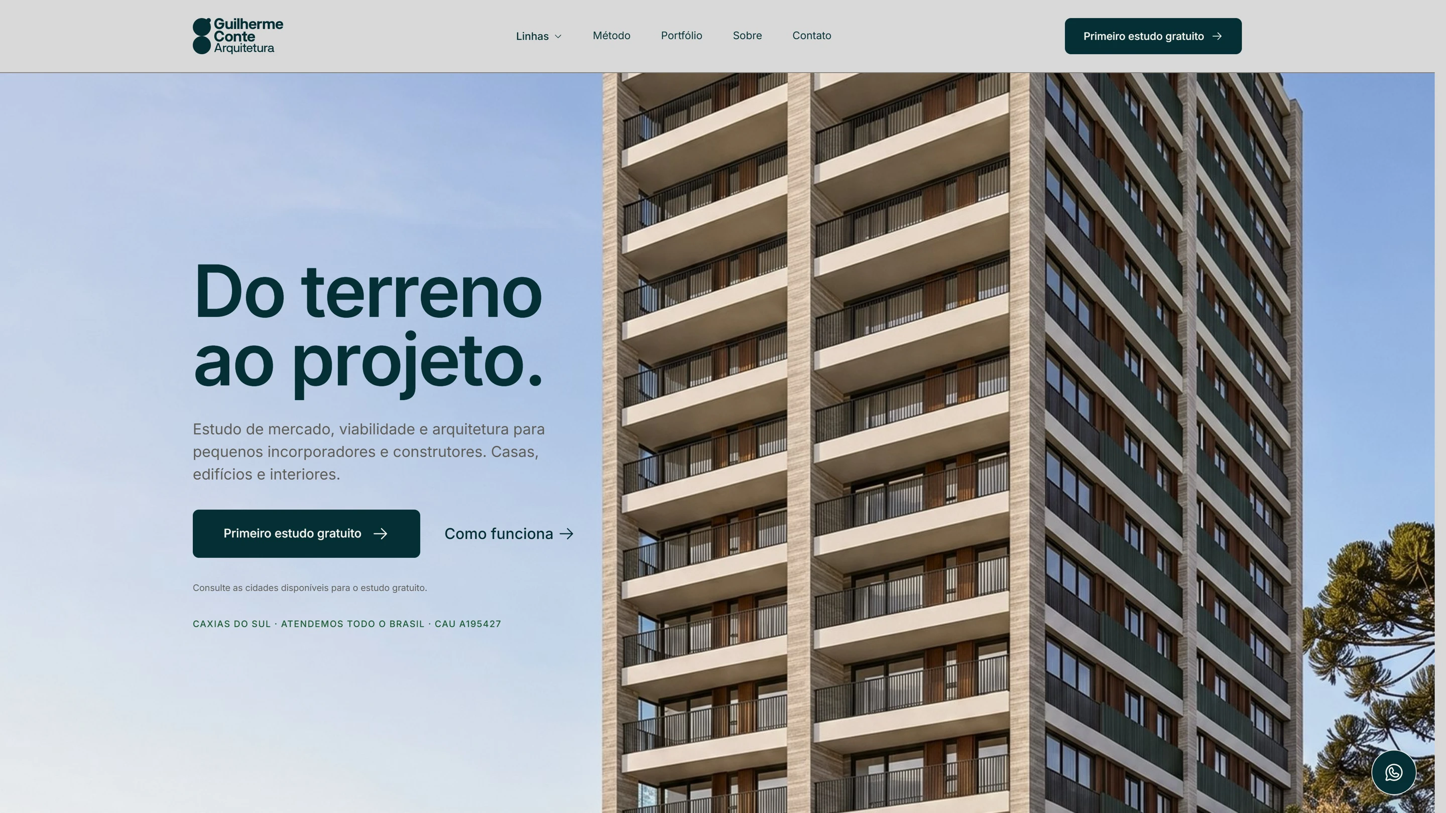 Home do site da GCA
