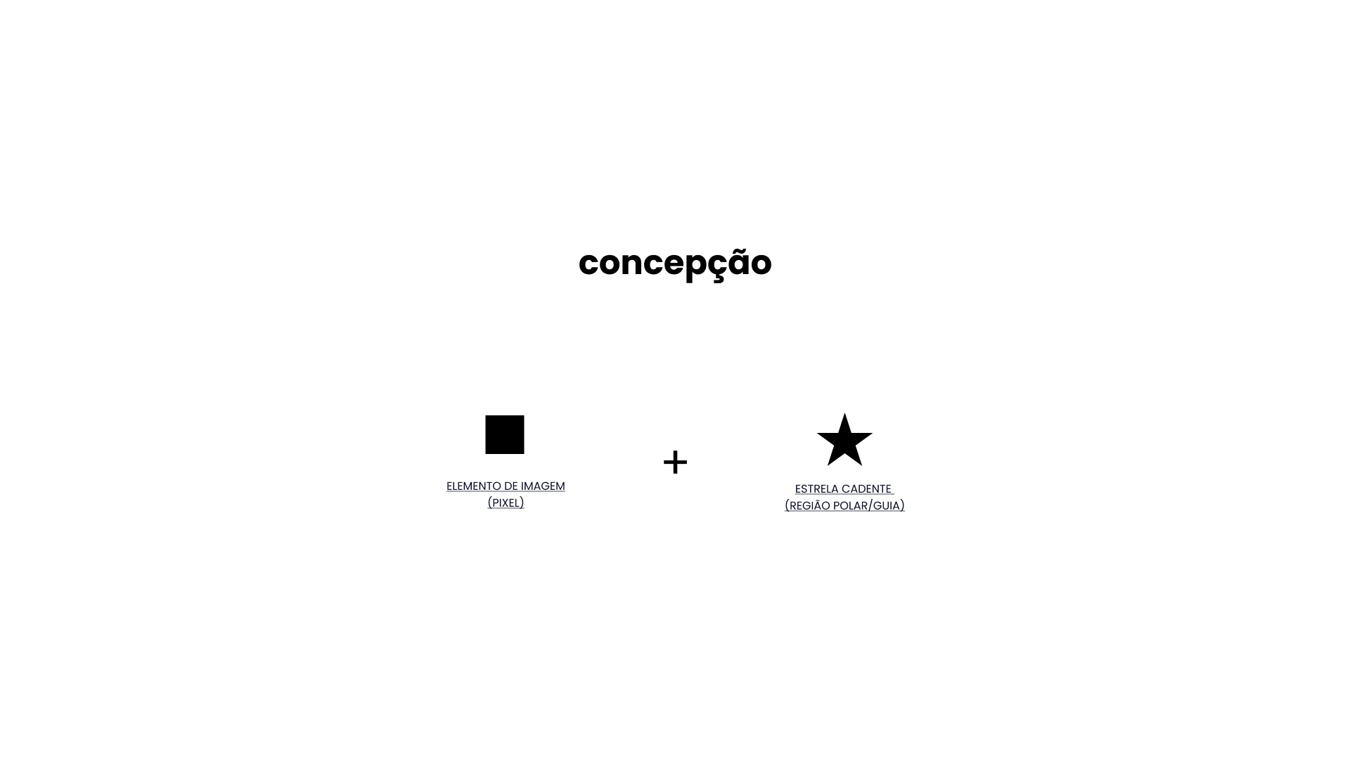 Concept: pixel and shooting star