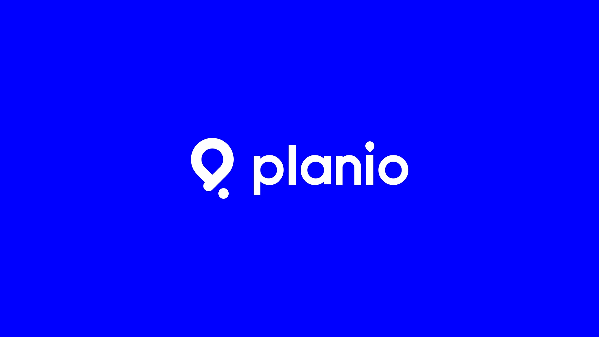 Planio logo on blue