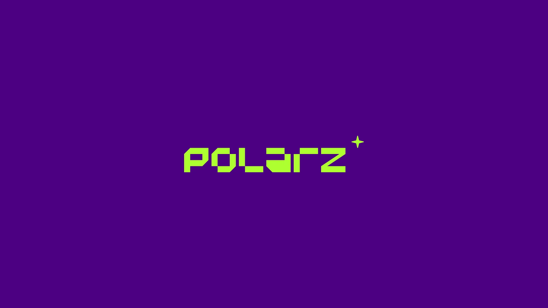 Polarz logo on indigo
