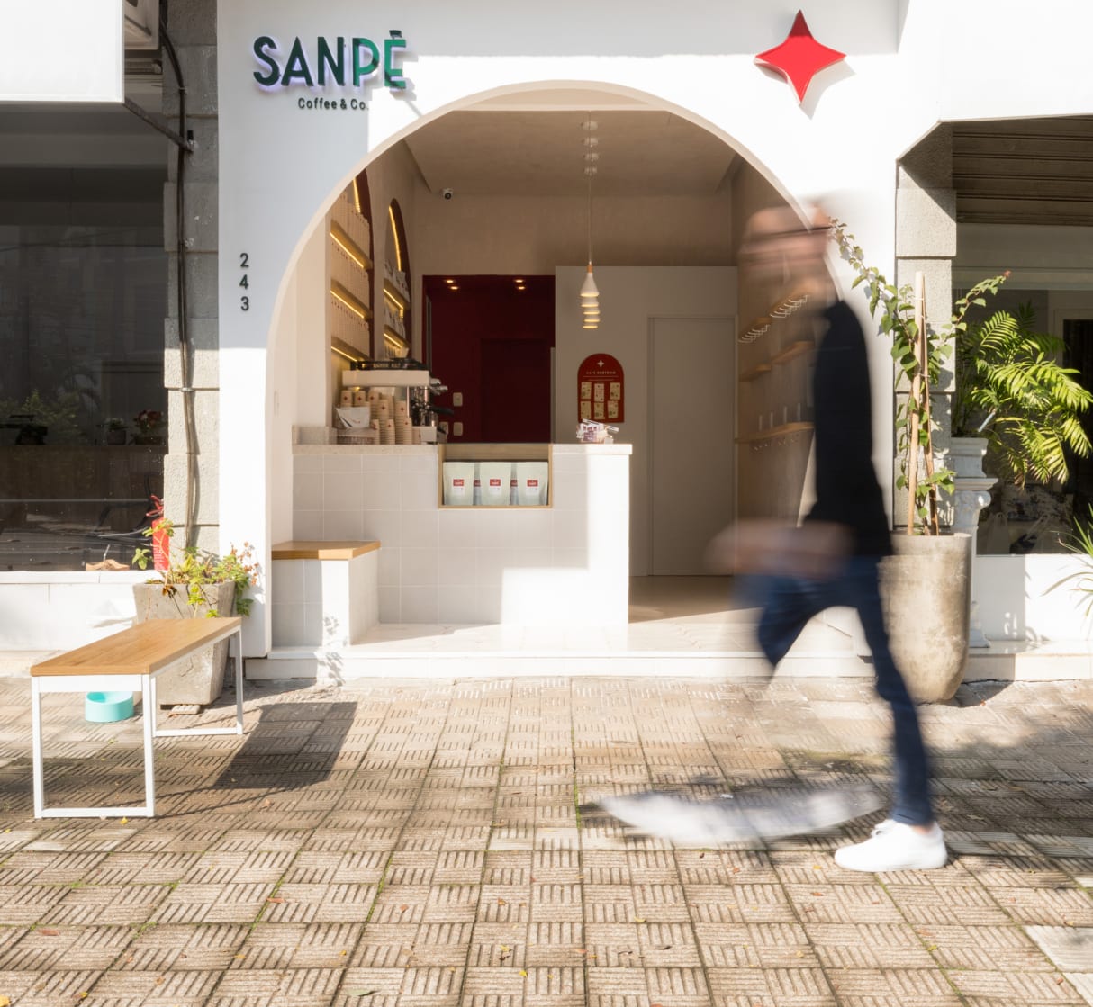 Fachada da loja Sanpê