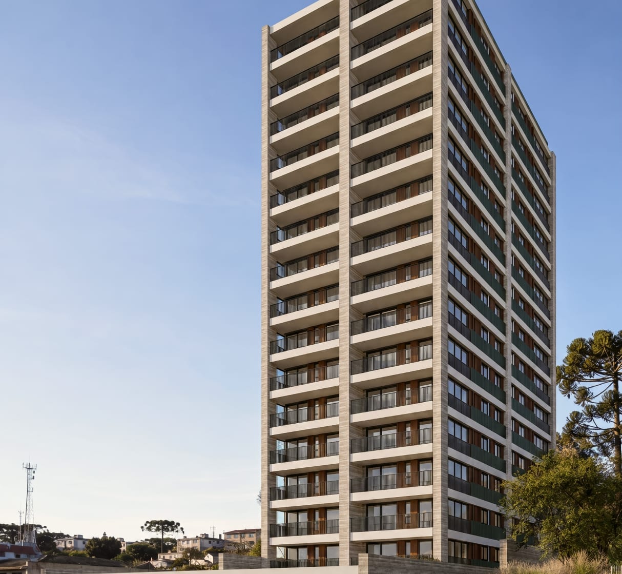 Fachada do edifício residencial Teresa 280
